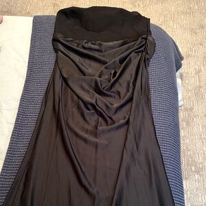 PrettyLittleThing Black Strapless Dress